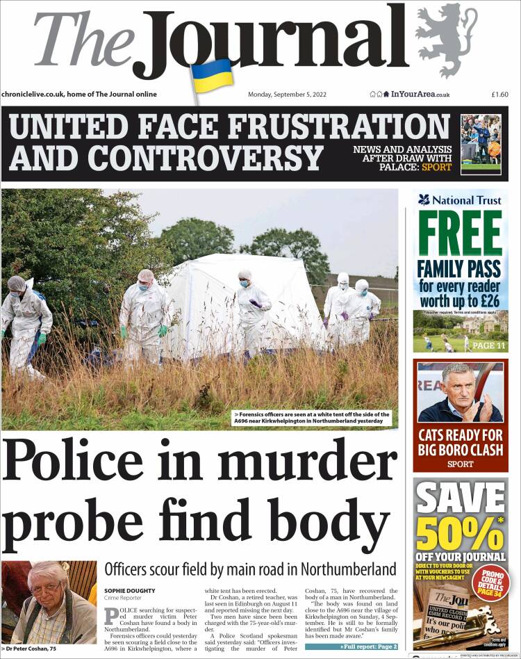 Portada de The Journal (Reino Unido)