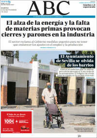 Portada de ABC - Sevilla (España)