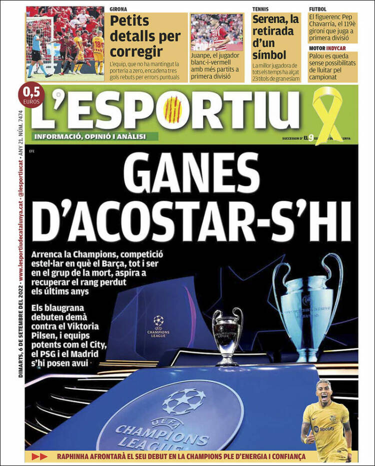 Portada de L'Esportiu : Girona (España)