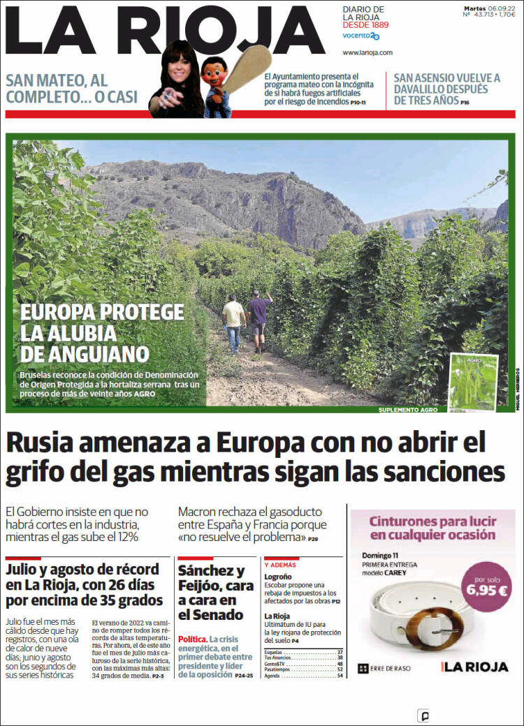 Portada de La Rioja (España)
