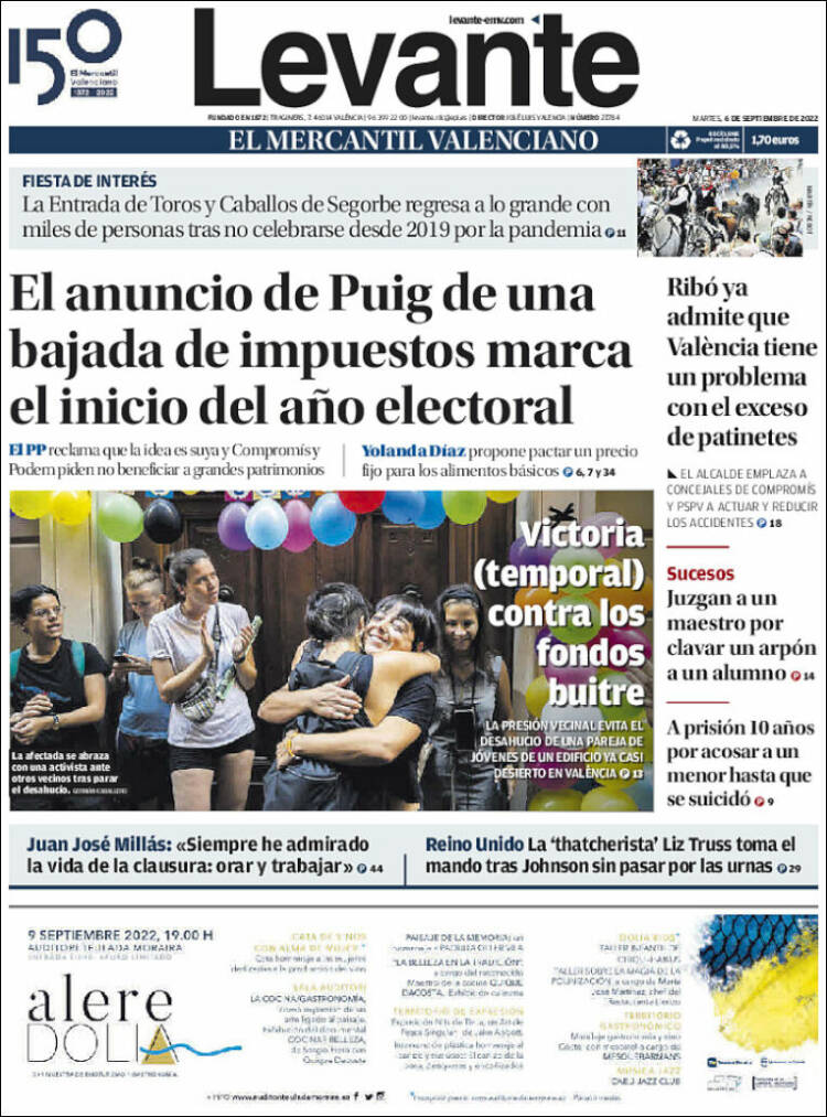 Portada de Levante (España)