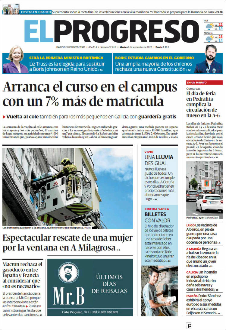 Portada de El Progreso (España)