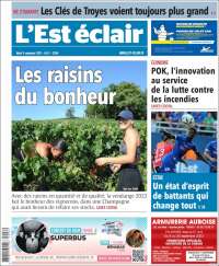 Portada de L'Est Eclair (Francia)
