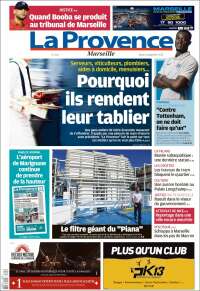 Portada de La Provence (Francia)