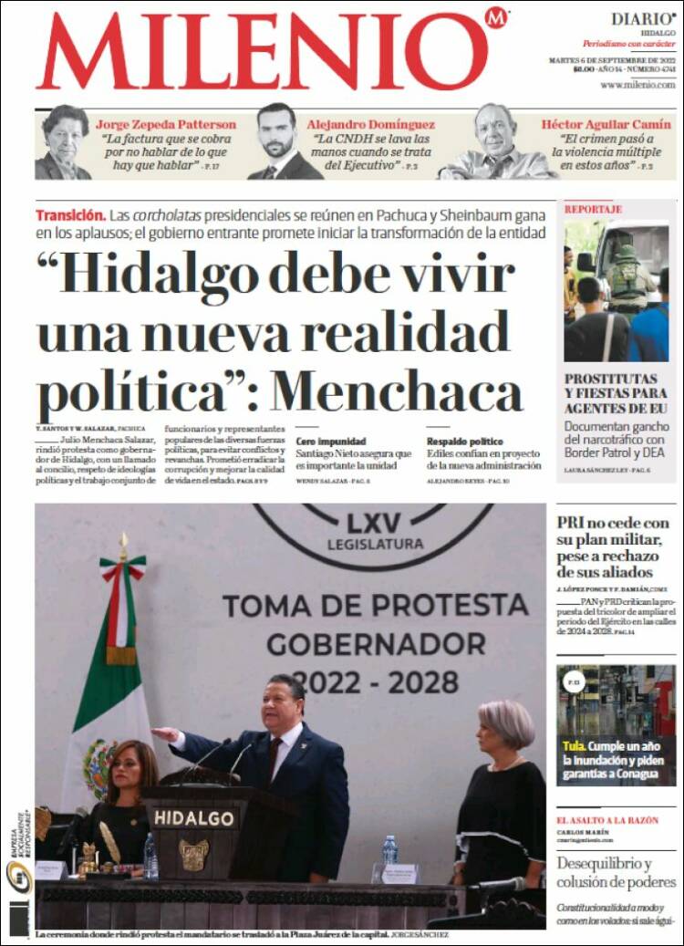 Portada de Milenio de Hidalgo (M&eacute;xico)