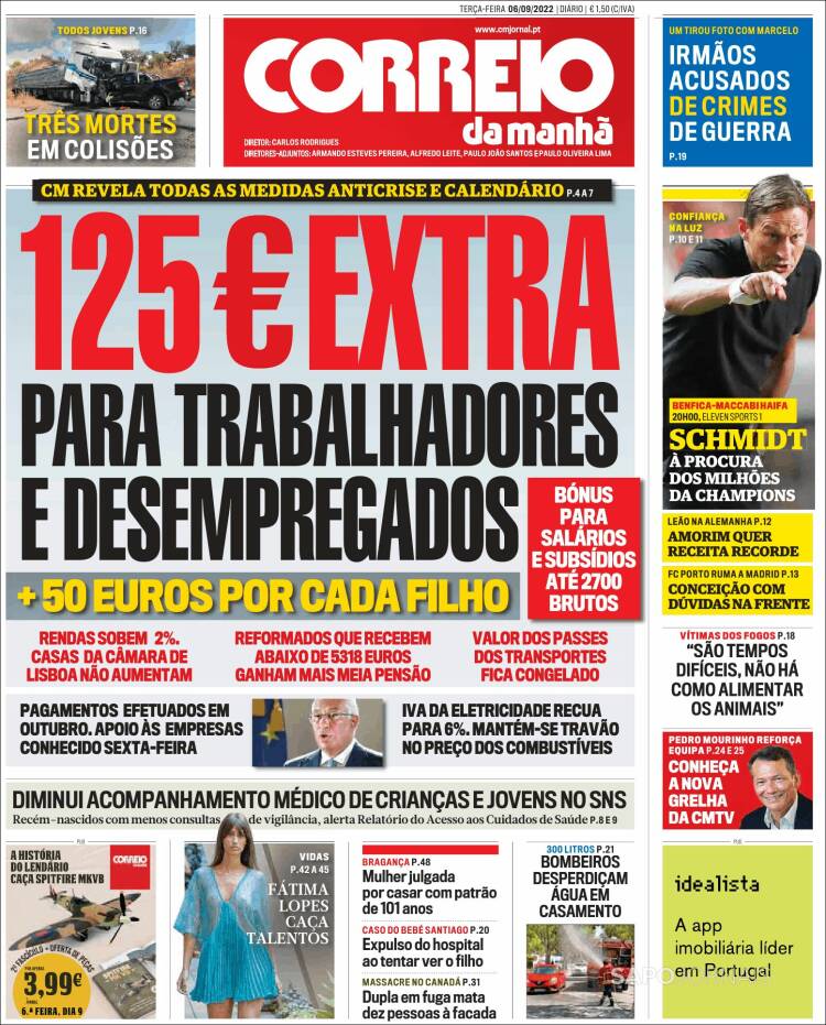 Portada de Correio da Manhã (Portugal)