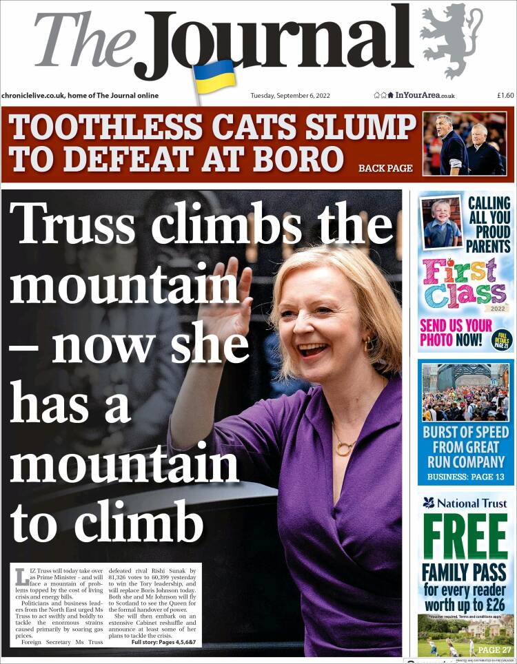 Portada de The Journal (Reino Unido)