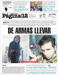Portada de Página/12 (Argentina)