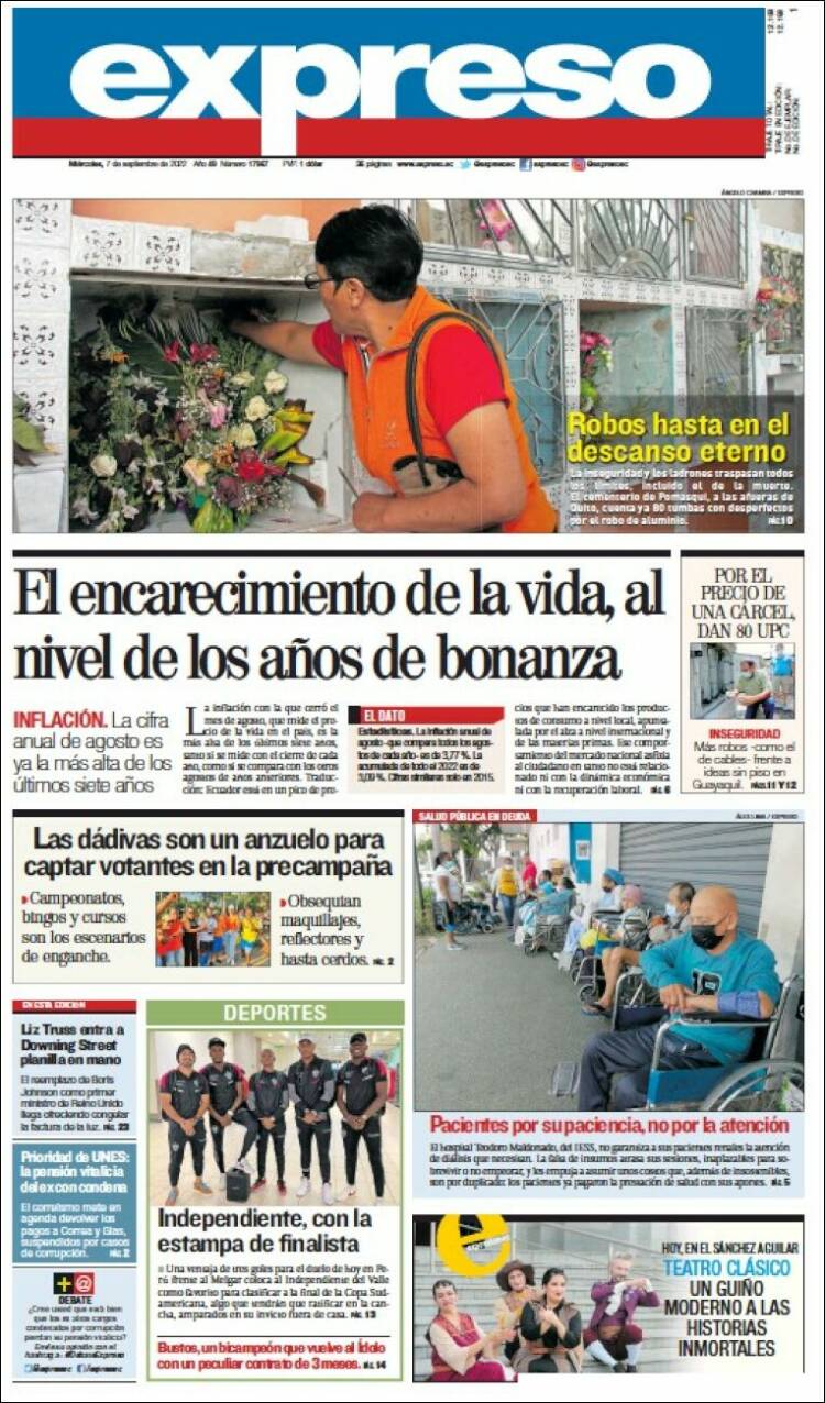 Portada de Expreso (&Eacute;quateur)