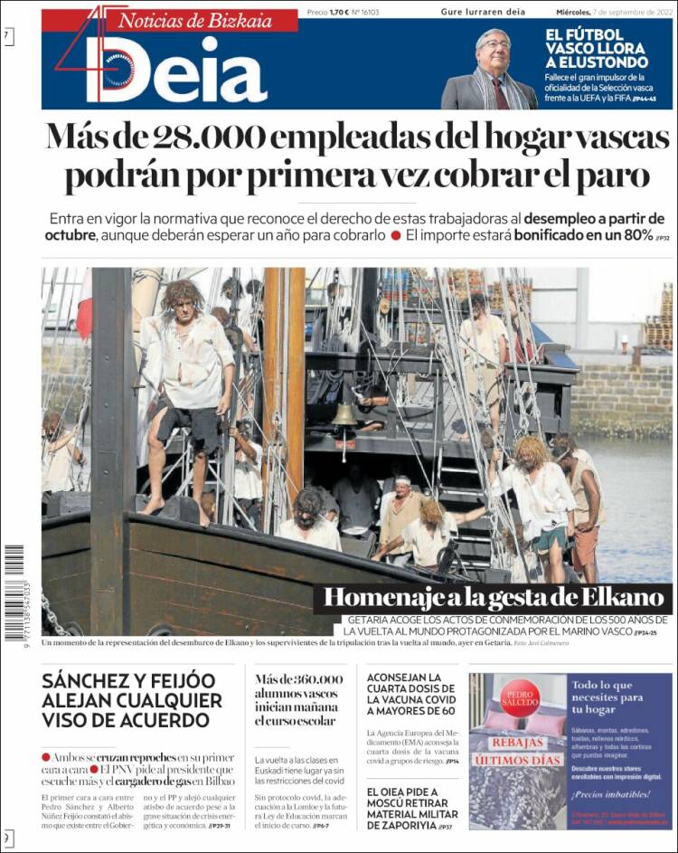 Portada de Deia (España)