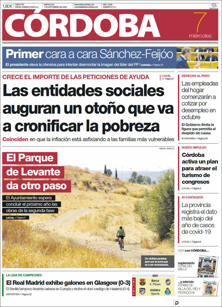 Portada de Diario de Córdoba (España)