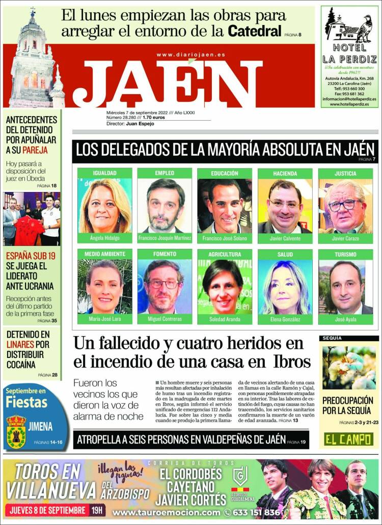 Portada de Diario Jaén (España)