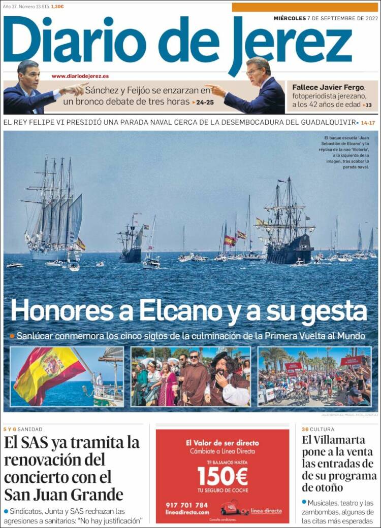 Portada de Diario de Jerez (España)