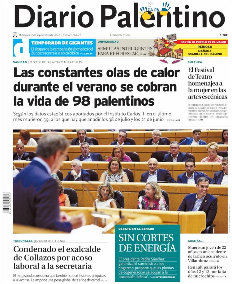 Portada de Diario Palentino (España)