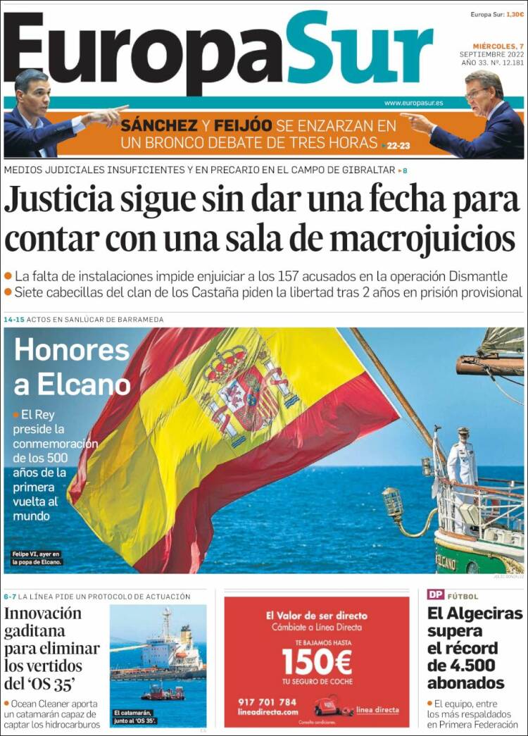 Portada de Europa Sur (España)