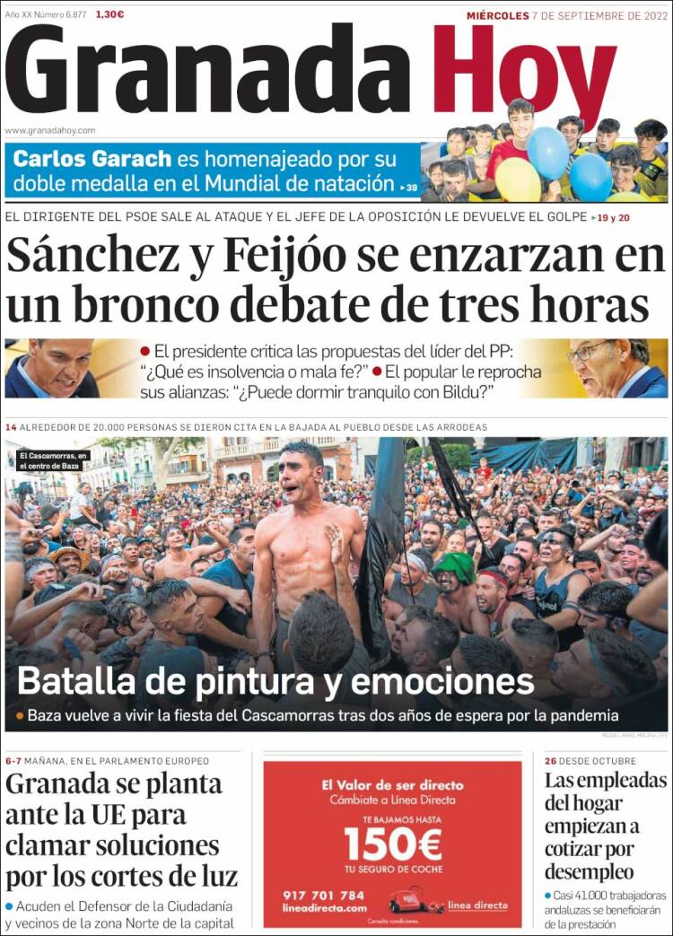 Portada de Granada Hoy (España)