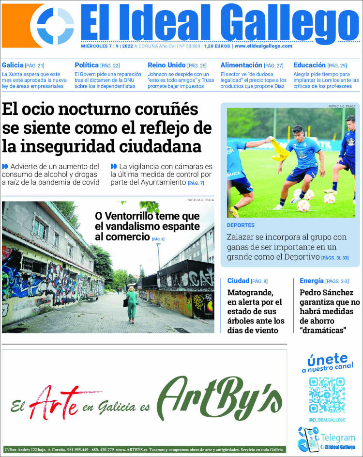 Portada de El Ideal Gallego (España)