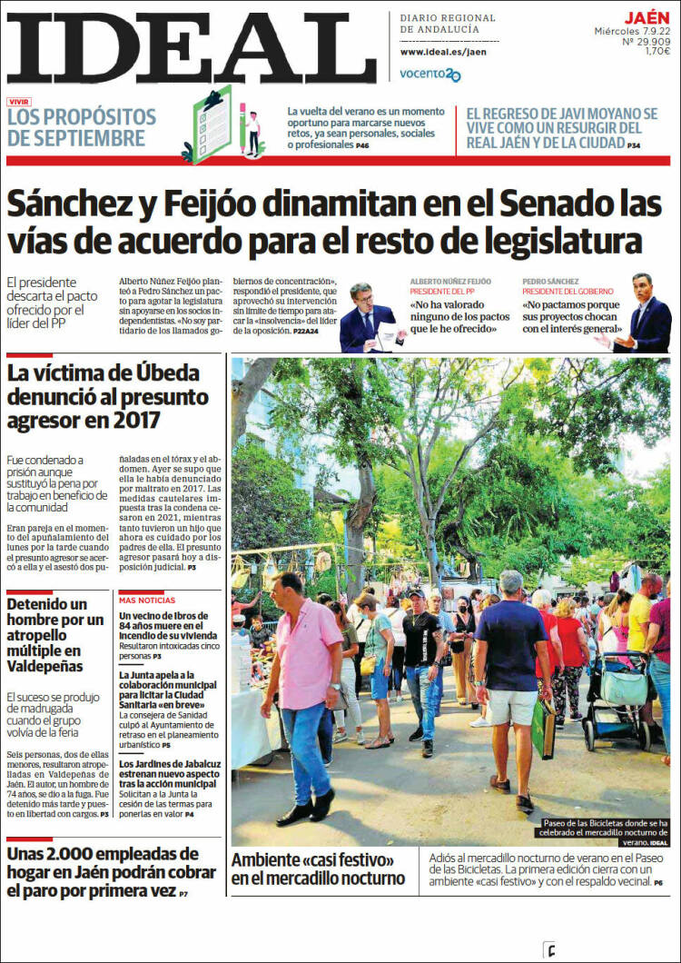 Portada de El Ideal de Jaén (España)