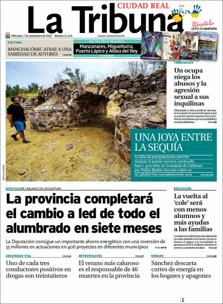 Portada de La Tribuna de Ciudad Real (España)