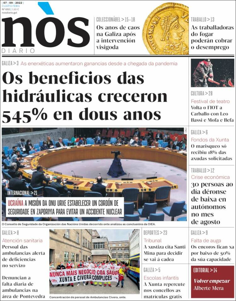 Portada de Nòs Diario (España)