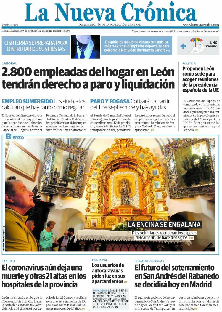 Portada de La Nueva Crónica (España)