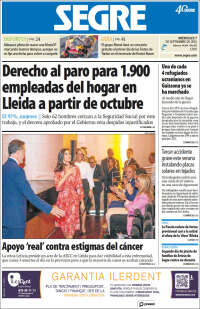 Portada de Segre  (España)