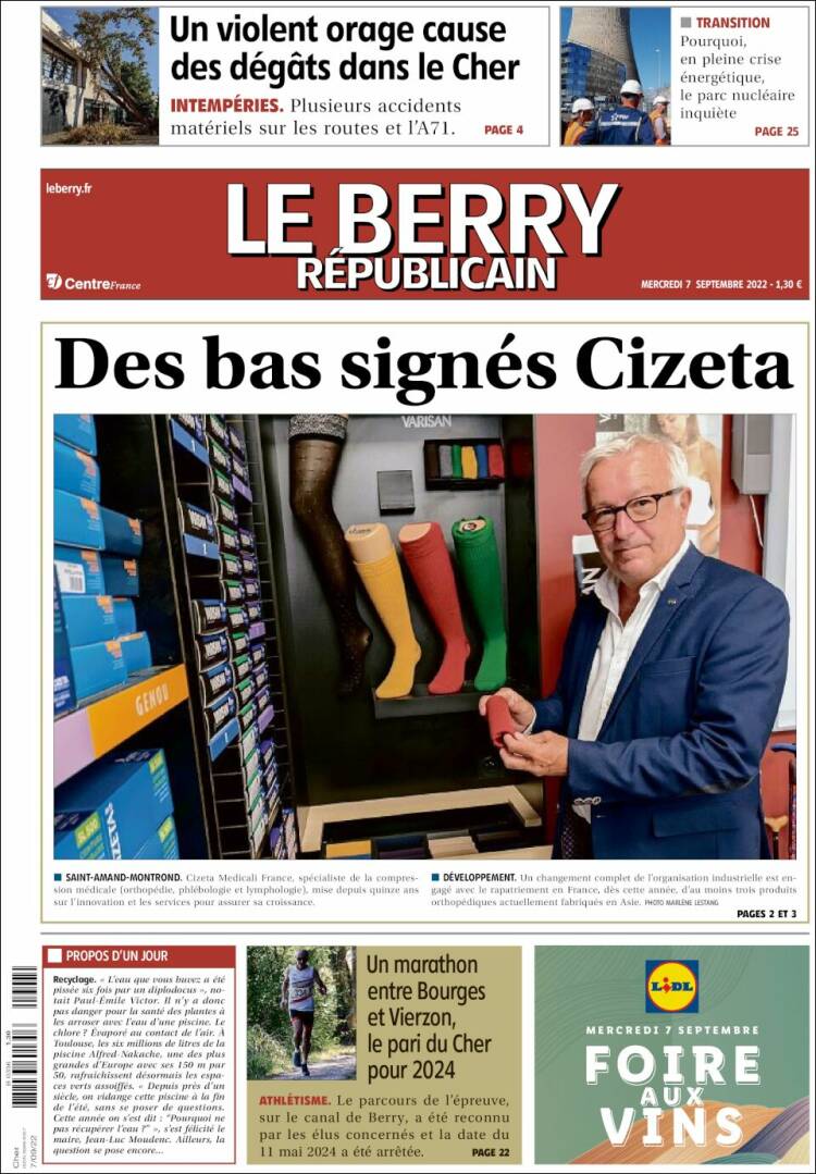 Portada de Berry Republicain (France)