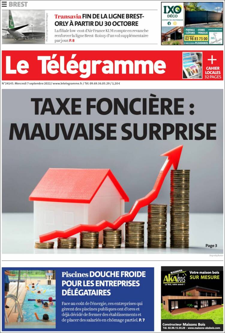 Portada de Télégramme (France)