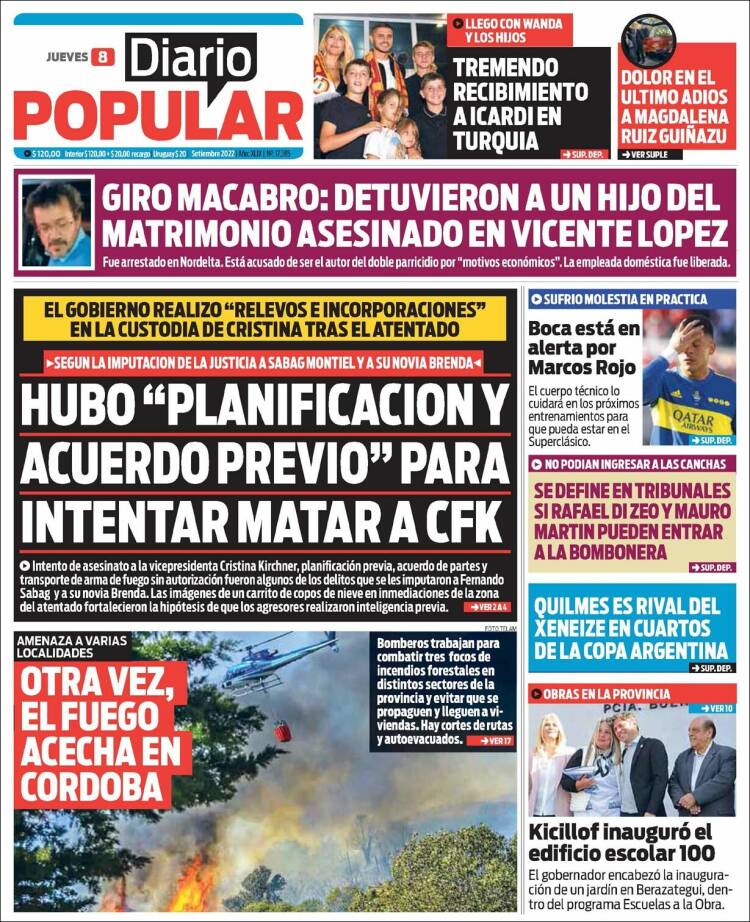 Portada de Diario Popular (Argentina)