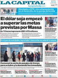 Portada de Diario La Capital - Mar del Plata (Argentina)