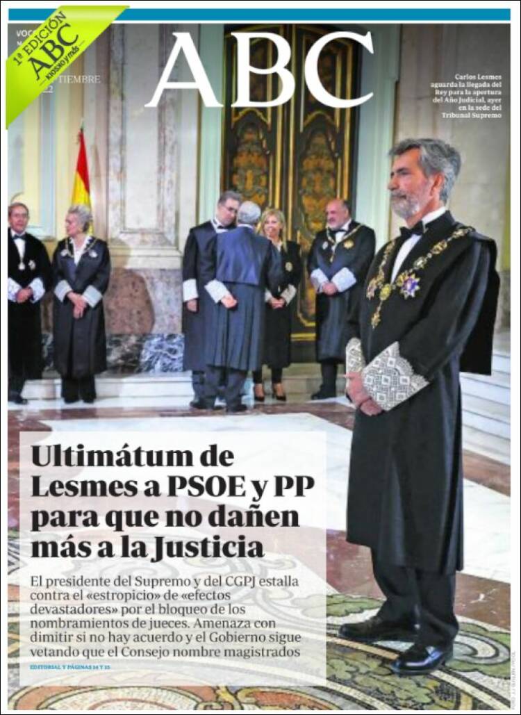 Portada de ABC (España)
