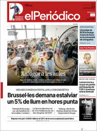 Portada de El Periódico de Catalunya (España)