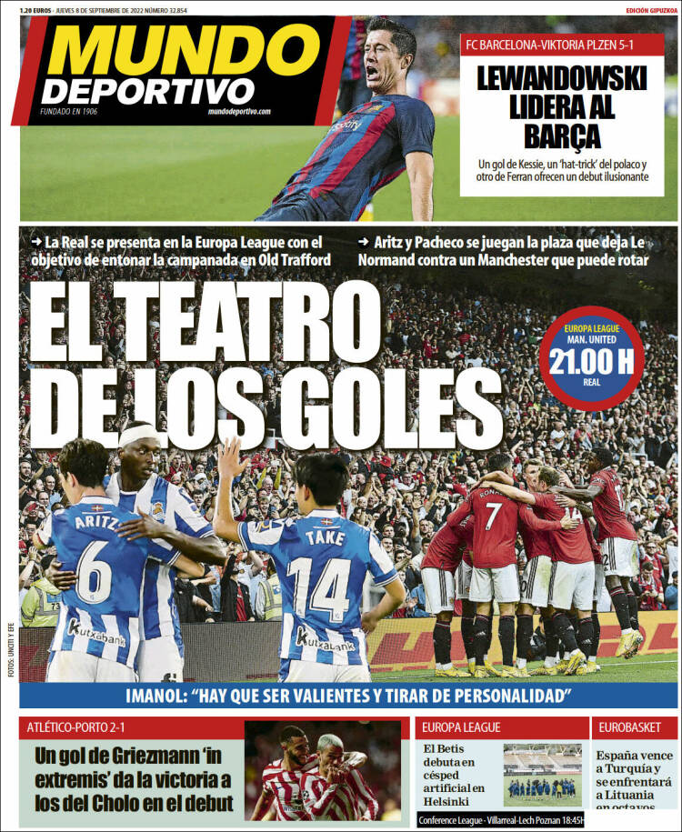 Portada de Mundo Deportivo Gipuzkoa (España)