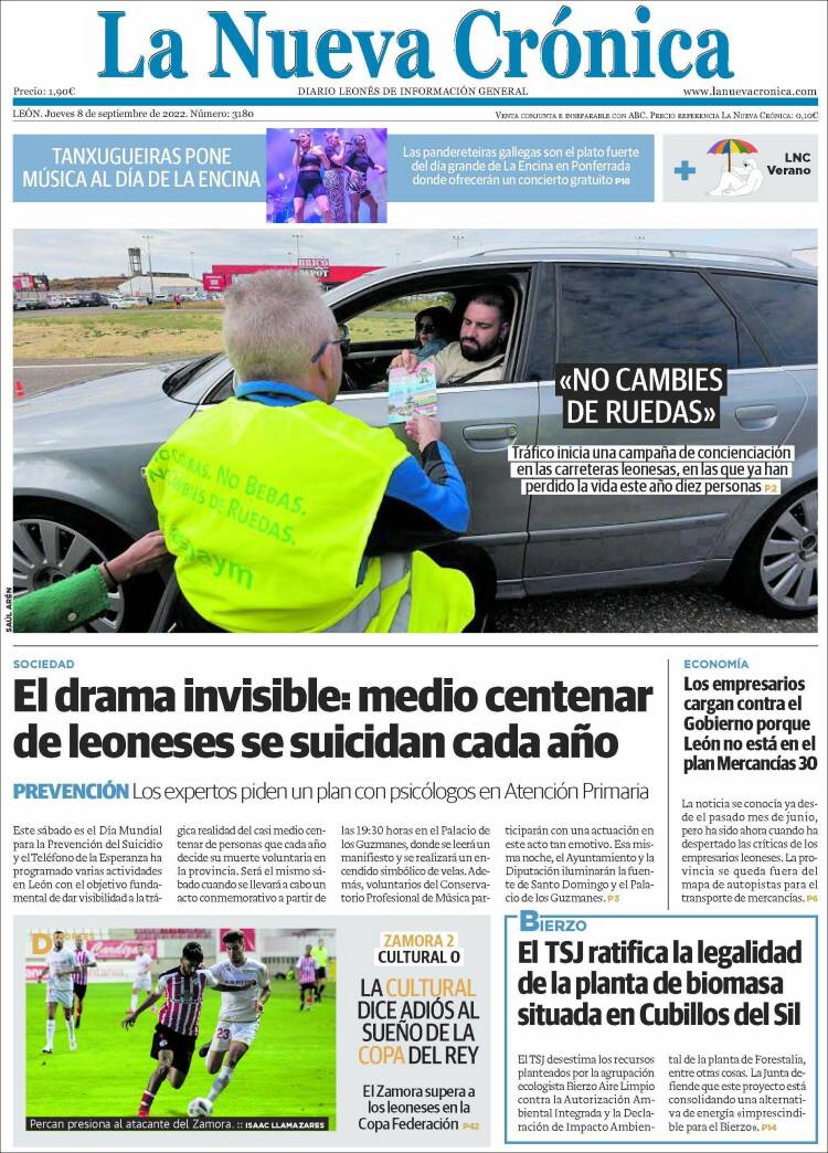 Portada de La Nueva Crónica (España)