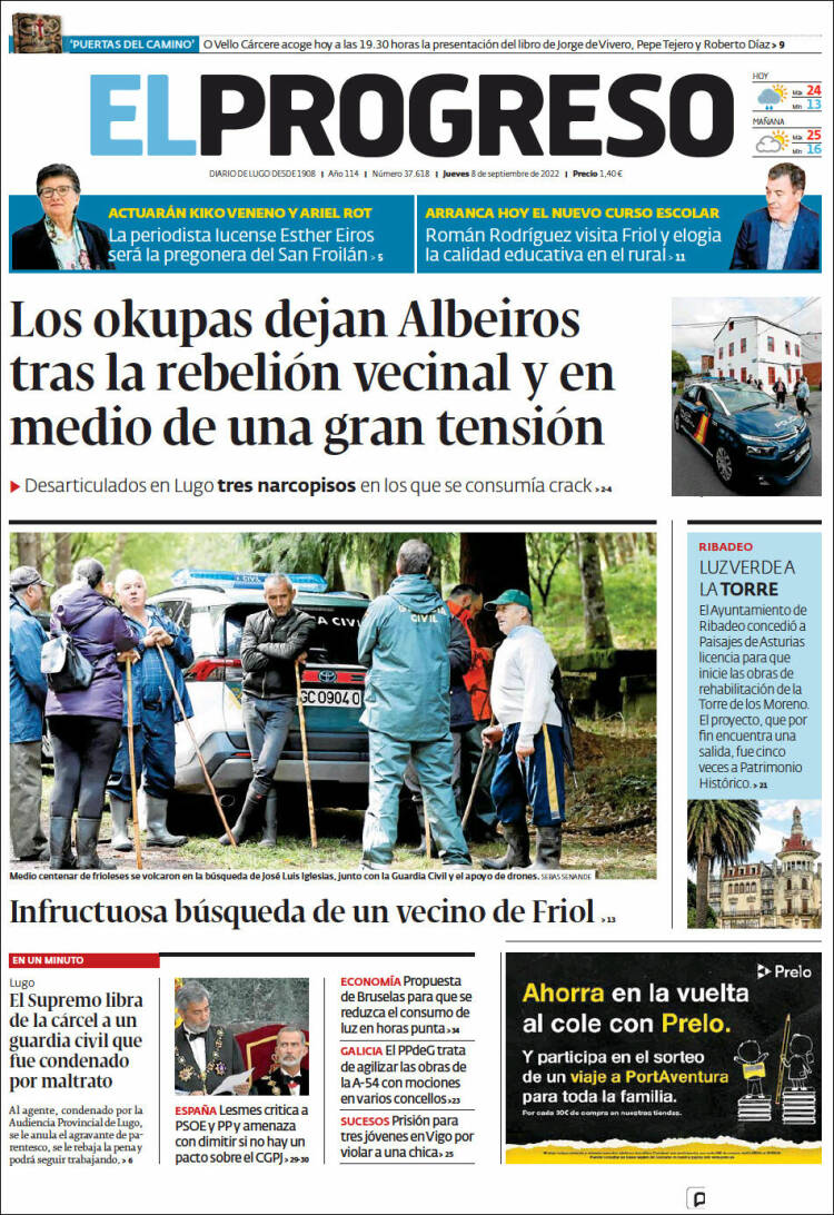 Portada de El Progreso (España)