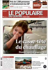 Portada de Le Populaire du Centre (France)