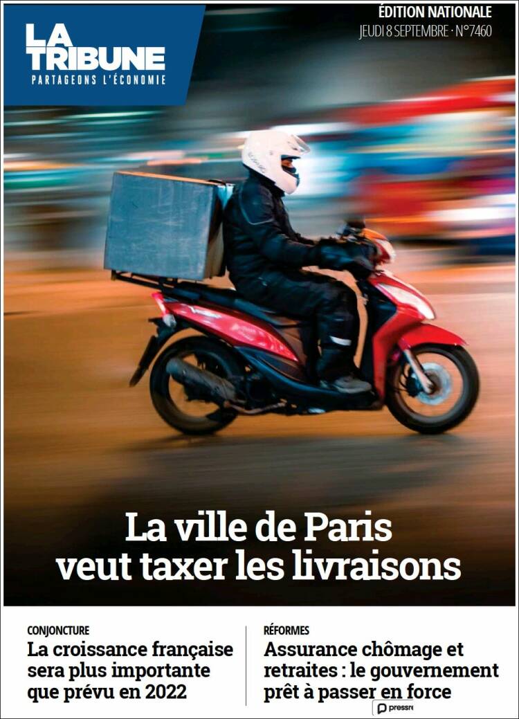 Portada de La Tribune (France)