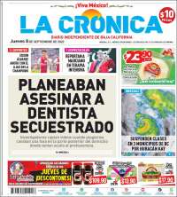 Portada de La Crónica de Baja California (México)