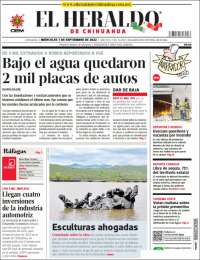 Portada de El Heraldo de Chihuahua (México)