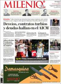 Portada de Milenio - Jalisco (México)