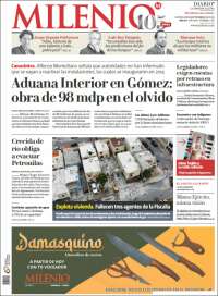 Portada de Milenio - Laguna (México)