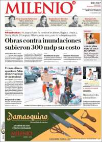 Portada de Milenio - Tamaulipas (México)