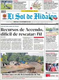 Portada de El Sol de Hidalgo (México)