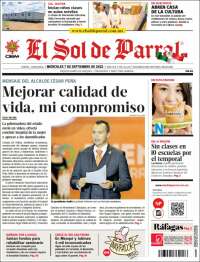 Portada de El Sol de Parral (México)