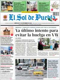 Portada de El Sol de Puebla (México)