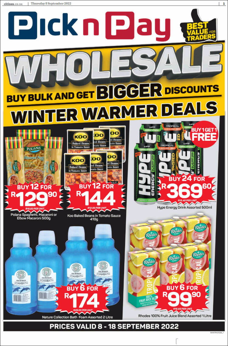 Portada de The Citizen (Sud&aacute;frica)