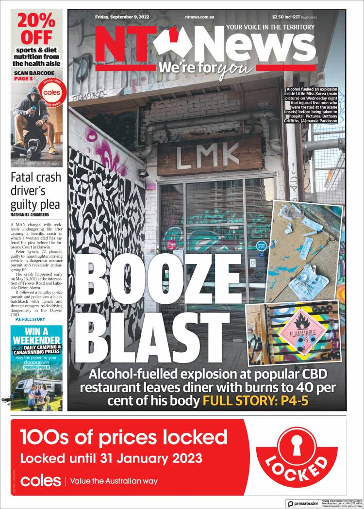 Portada de Northern Territory News (Australia)