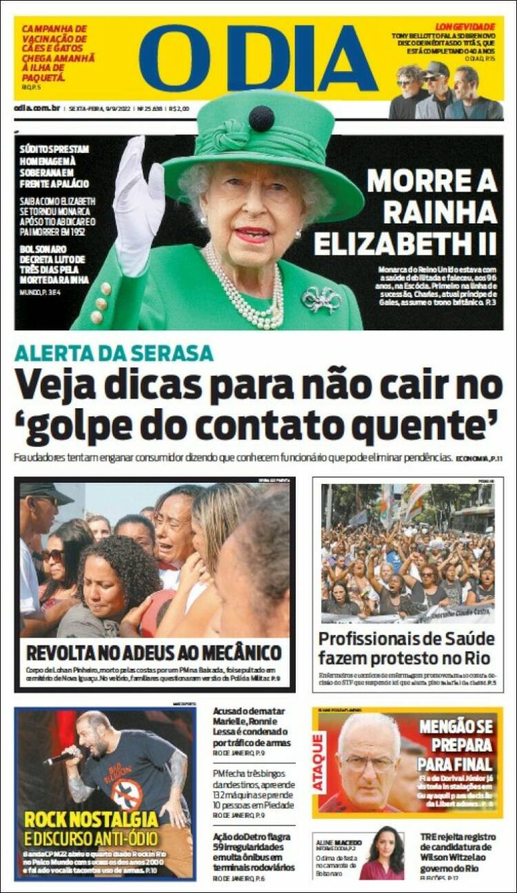 Portada de O Dia (Brasil)
