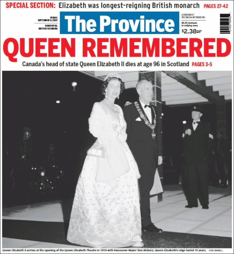Portada de The Province (Canada)