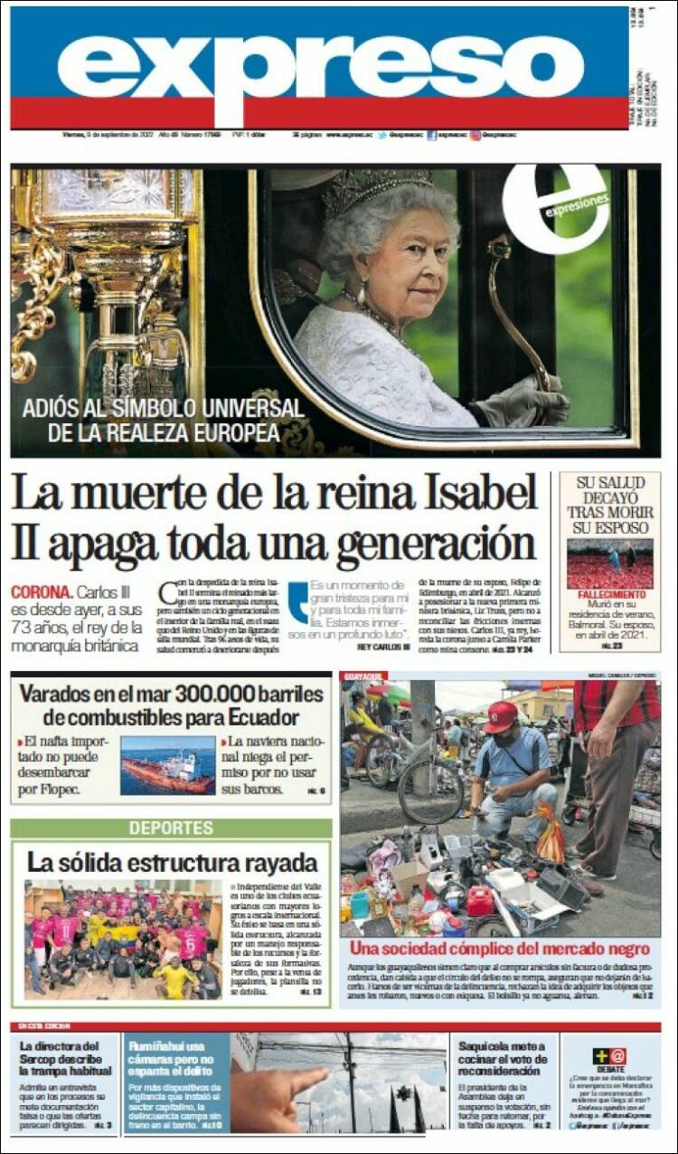 Portada de Expreso (Ecuador)